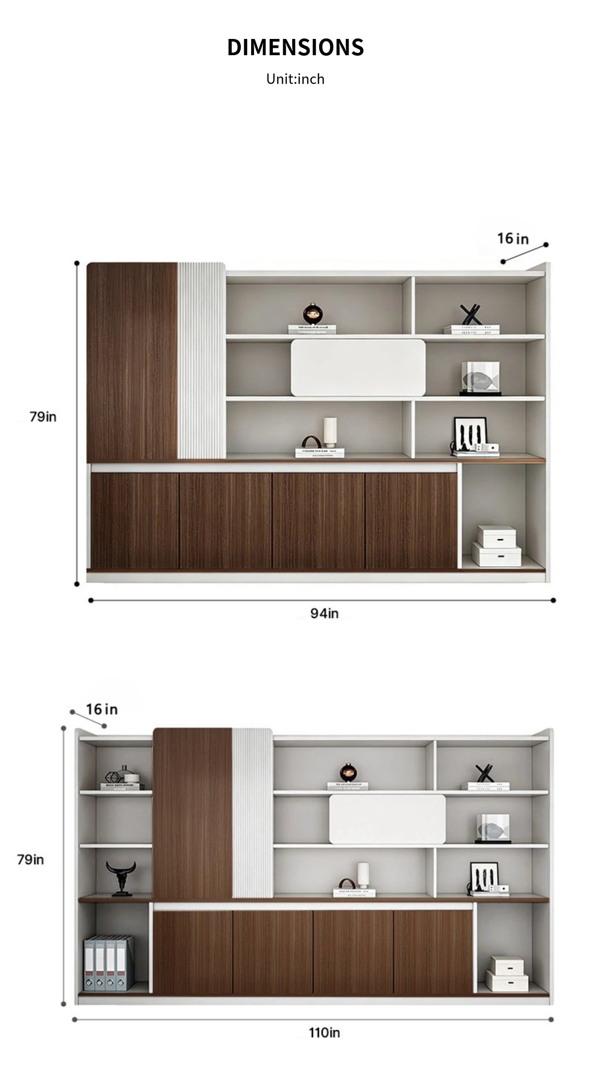 File Cabinet 79 in Tall with Soft-Close for Office — Detail image 8