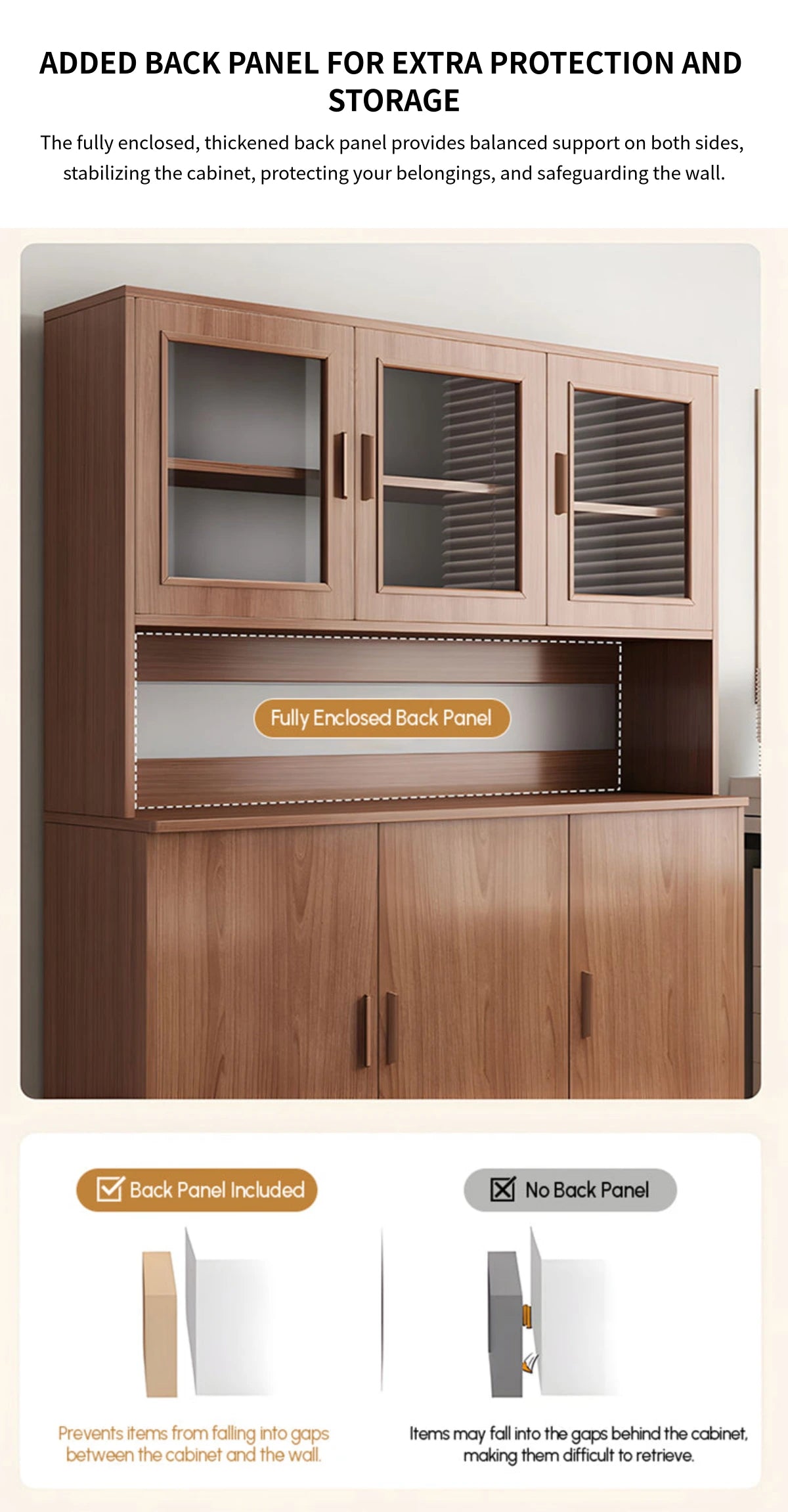 File Cabinet 72 in Tall with Curved & Solid Wood for Office — Detail image 7