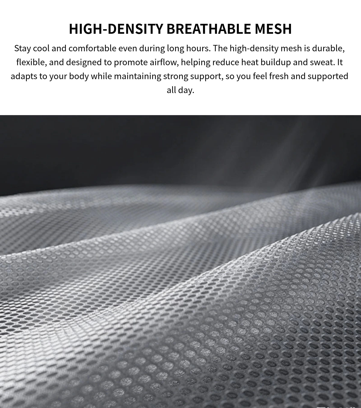 Comfortable Ergonomic Mesh Office Chair with Adaptive Lumbar Support, 135° Recline, and Footrest for Home, Office, and Gaming BGY-1034 — Detail image 2