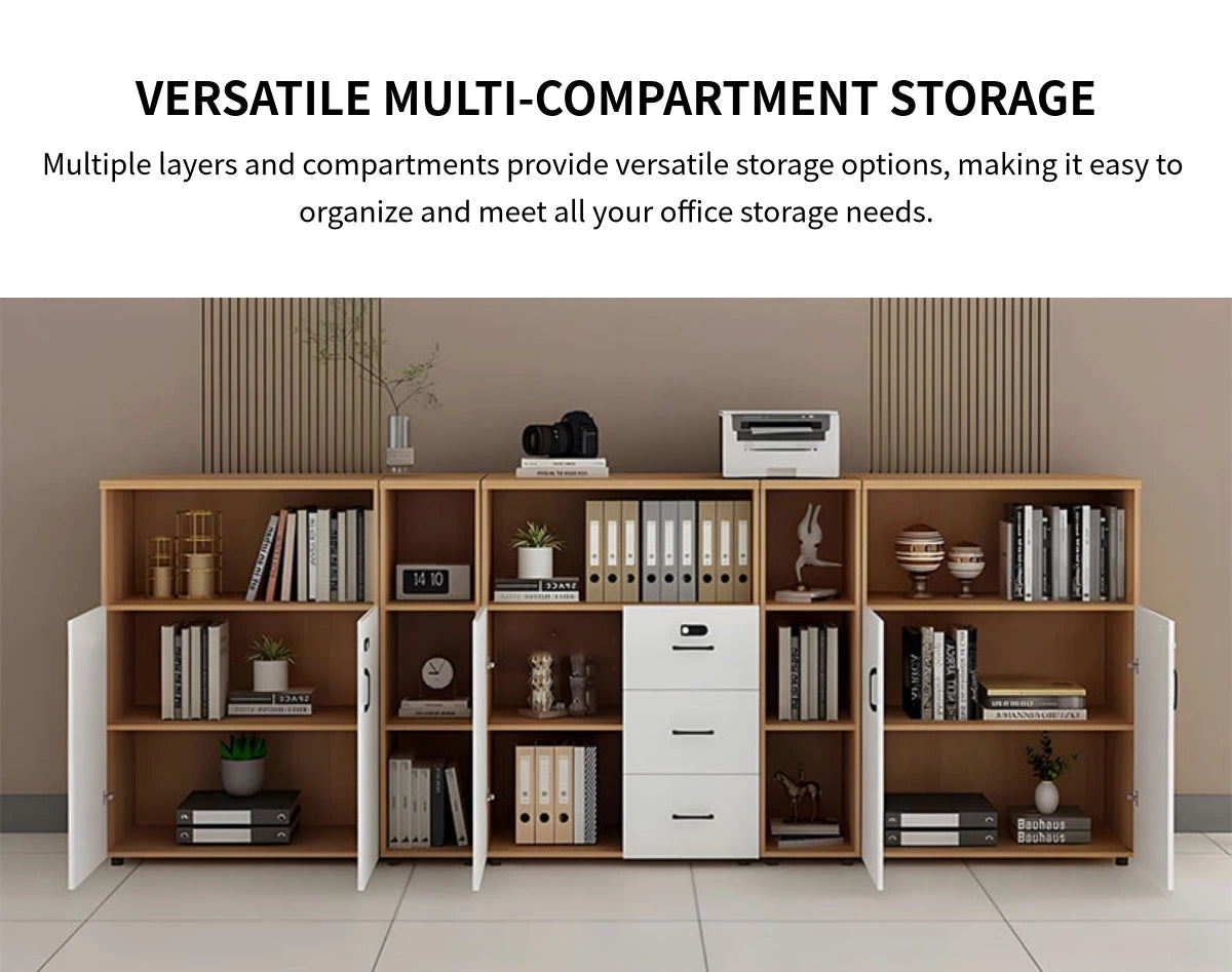 File Cabinet 43 in Tall with Lockable, File Drawers & Modular for Office — Detail image 5