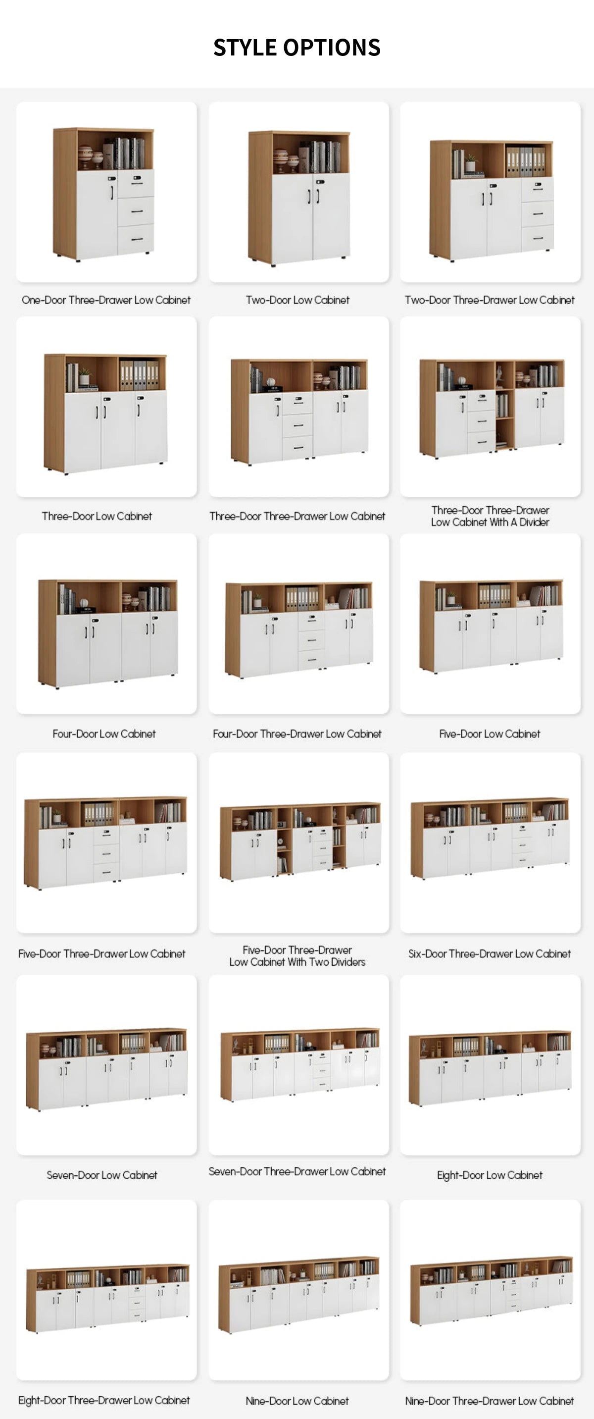 File Cabinet 43 in Tall with Lockable, File Drawers & Modular for Office — Detail image 9