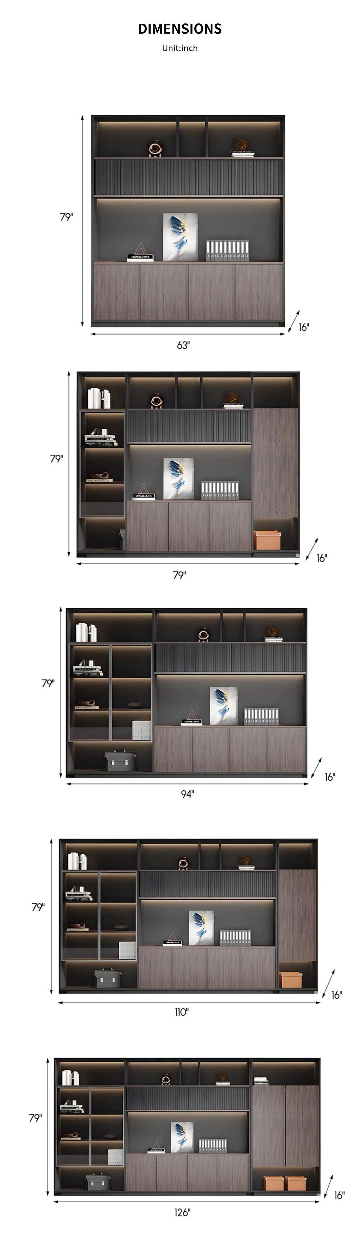 Modern Executive Desk with Glass Top, LED Lighting & Soft-Close for Home Office — Detail image 14