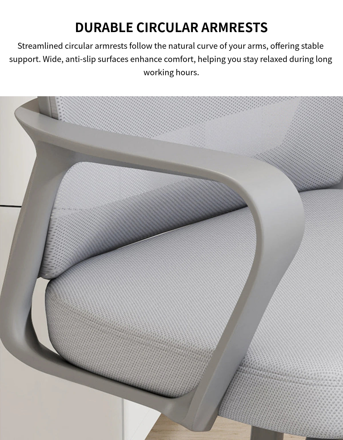 Gaming Office Chair with Portable, Breathable Mesh & Lumbar Support for Gaming Setup — Detail image 5