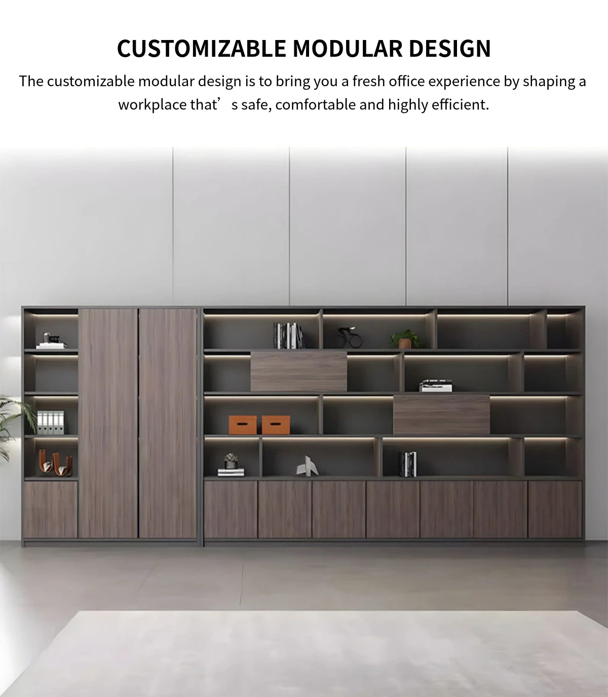 File Cabinet 79 in Tall with Modular for Office — Detail image 9