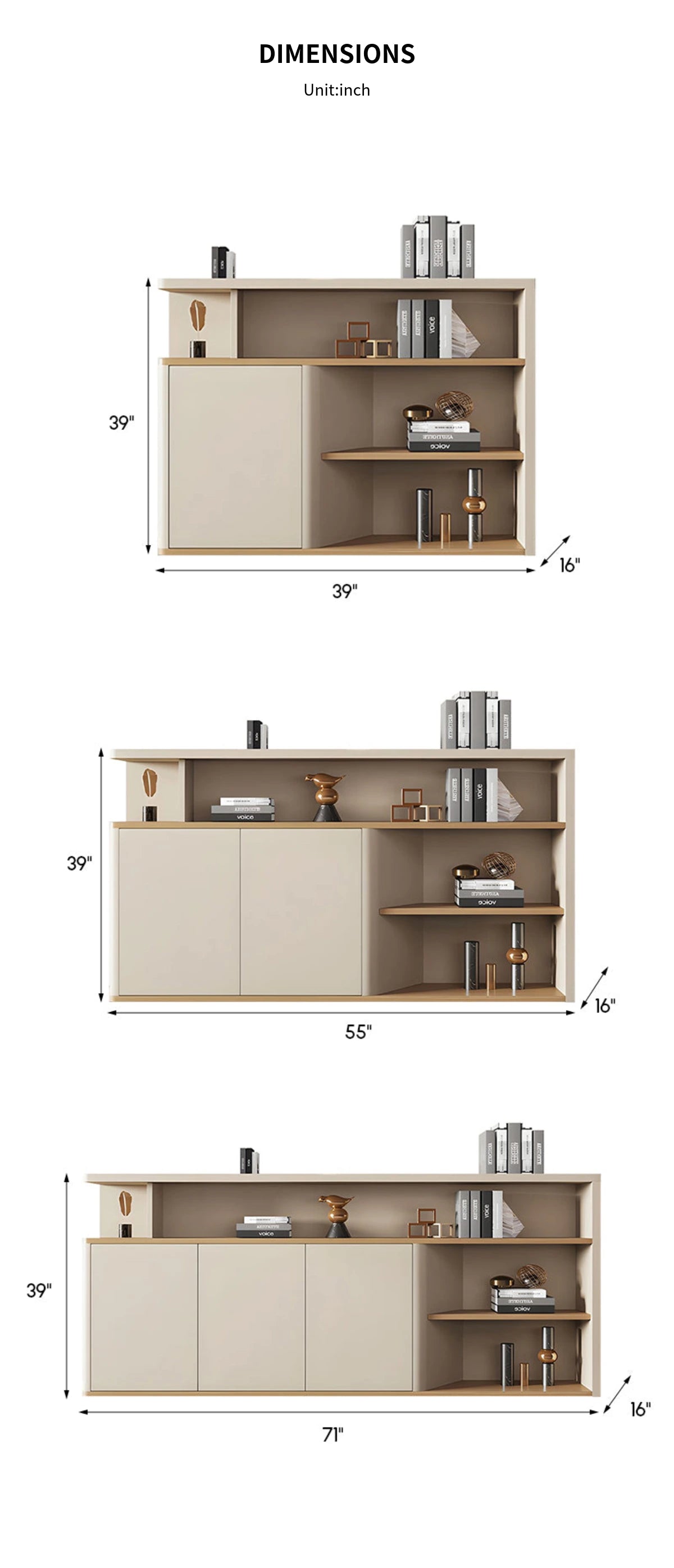File Cabinet 39 in Tall with Soft-Close for Office — Detail image 9