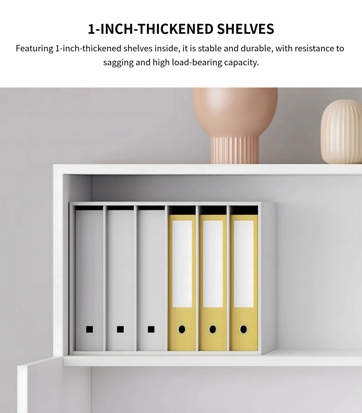 File Cabinet 47 in Tall with Soft-Close for Office — Detail image 4