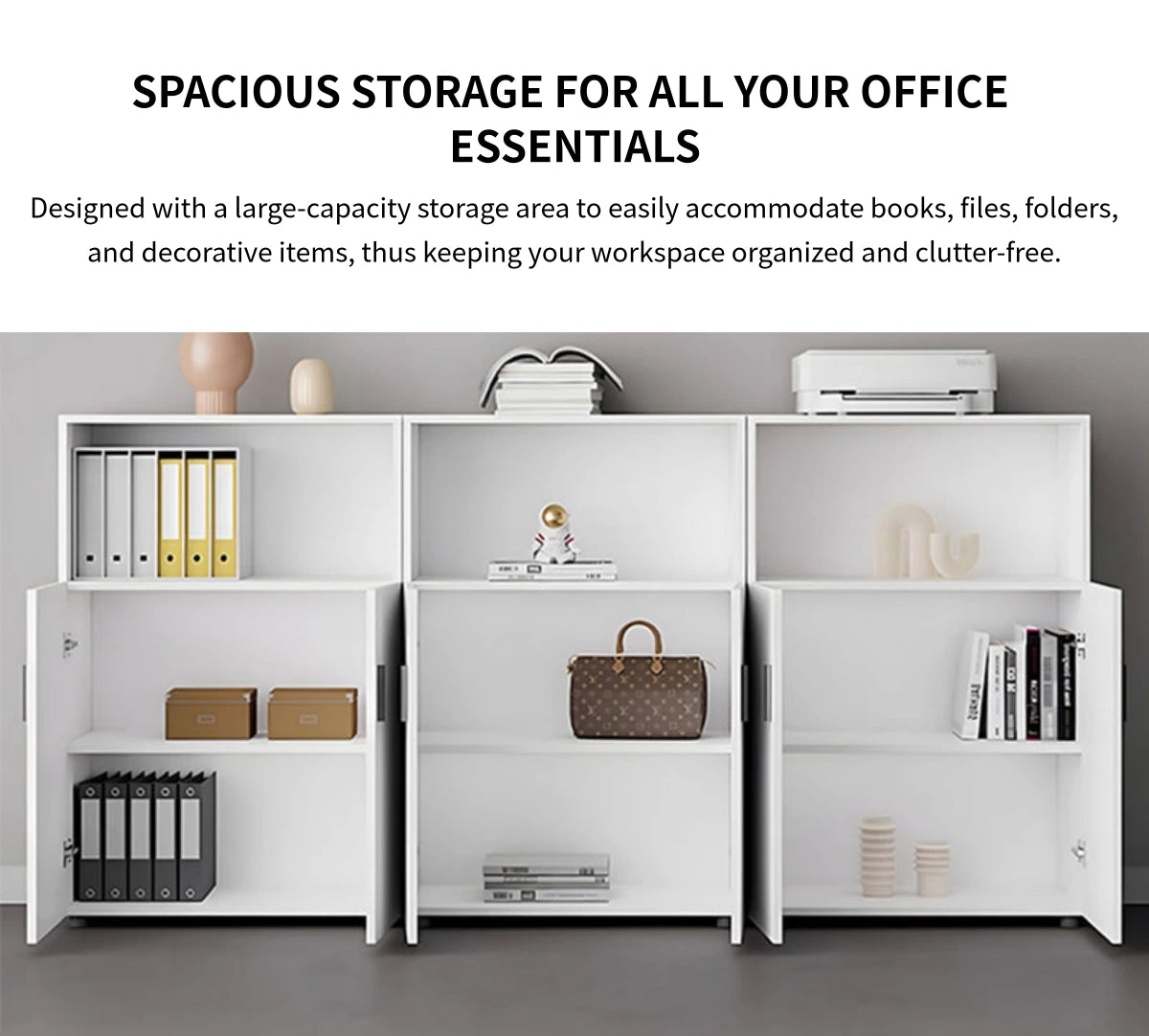 File Cabinet 47 in Tall with Soft-Close for Office — Detail image 7