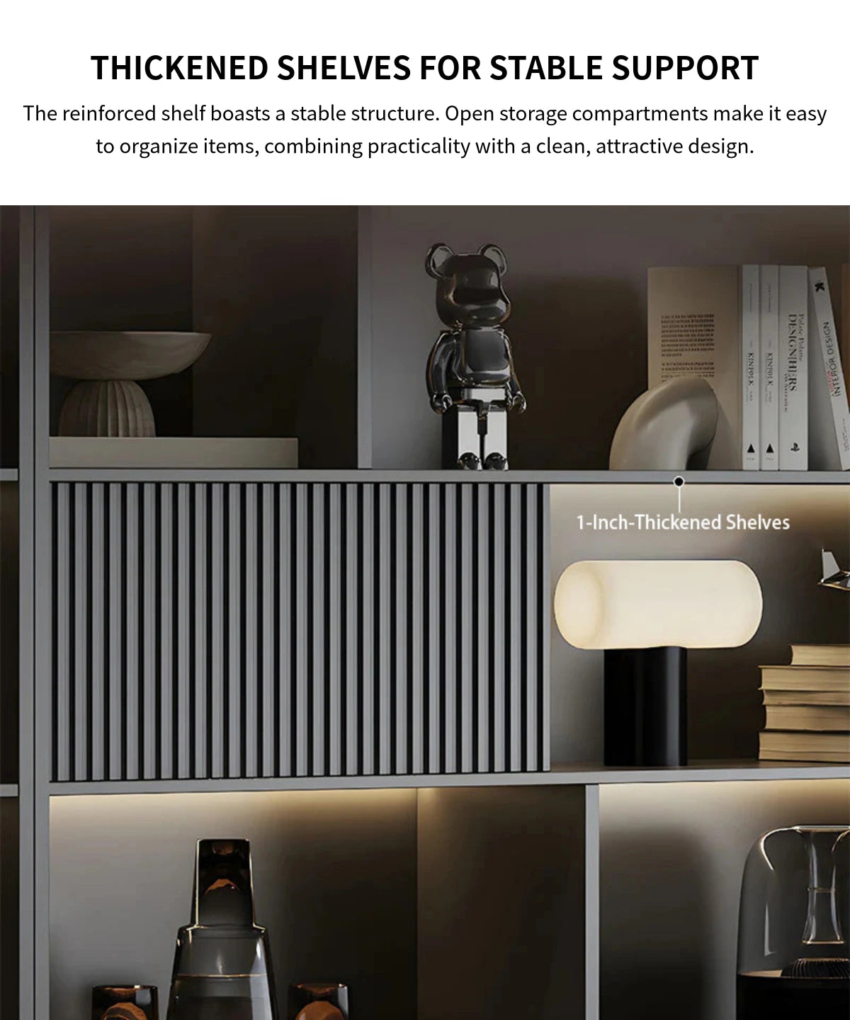 File Cabinet 79 in Tall with Lockable, Sliding Doors & Soft-Close for Office — Detail image 2
