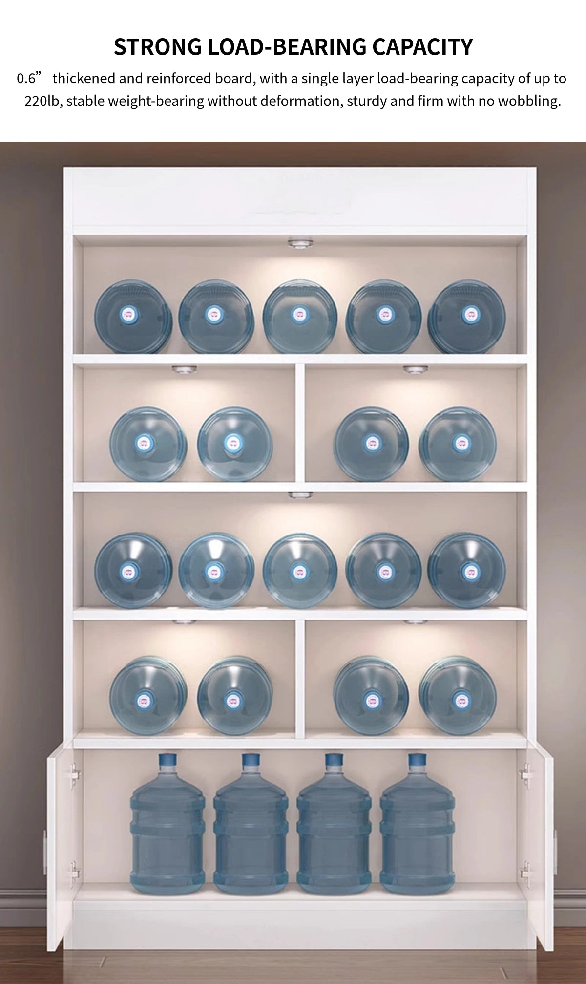 File Cabinet 79 in Tall with LED Lighting for Office — Detail image 3