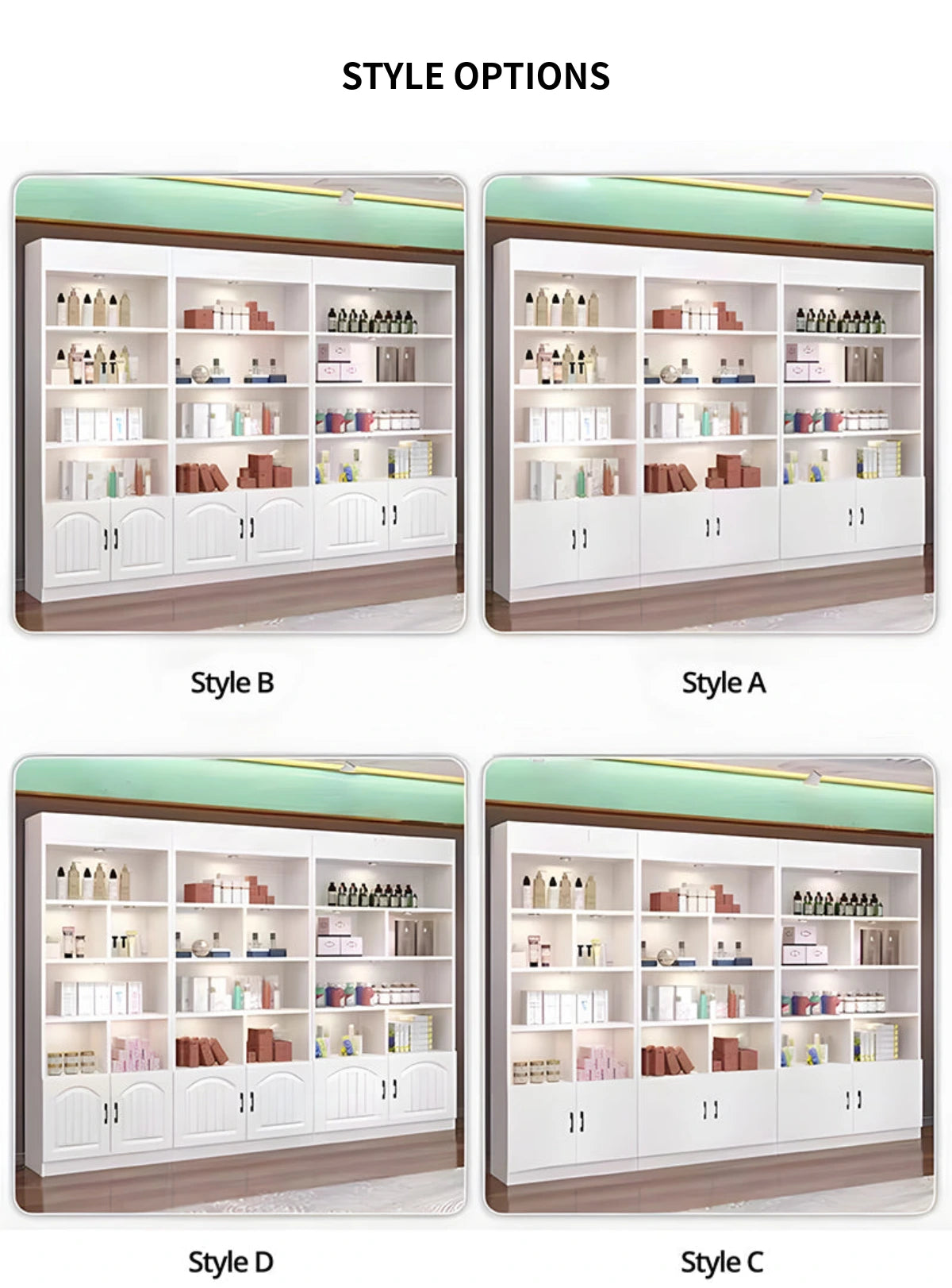 File Cabinet 79 in Tall with LED Lighting for Office — Detail image 5