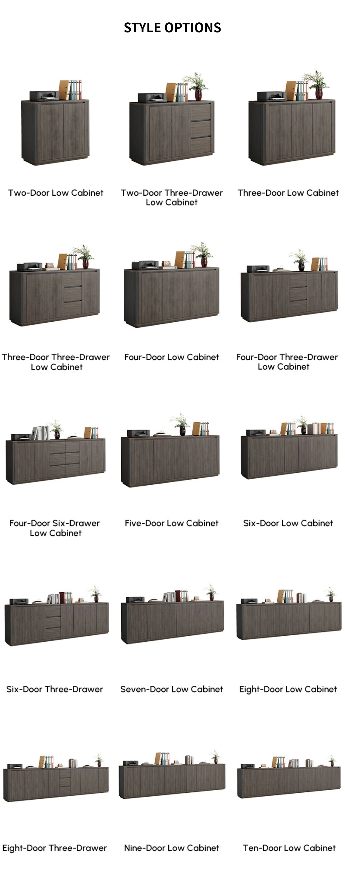 File Cabinet with Lockable, Adjustable Shelves & Curved for Office — Detail image 12