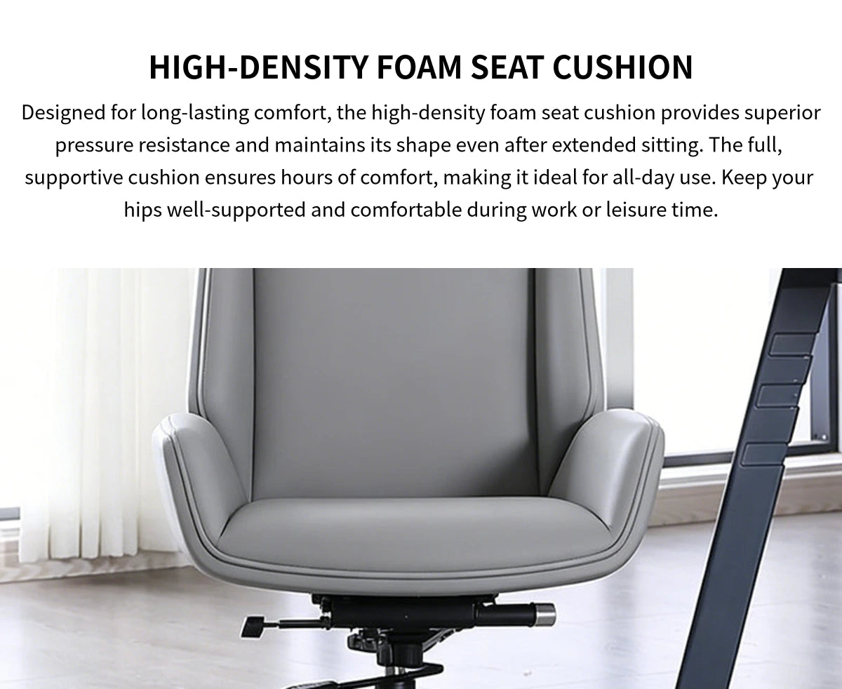 Luxurious Sleek Ergonomic Office Chair with Neck Support & Recline Function for Executive & Home Use BGY-107 — Detail image 6