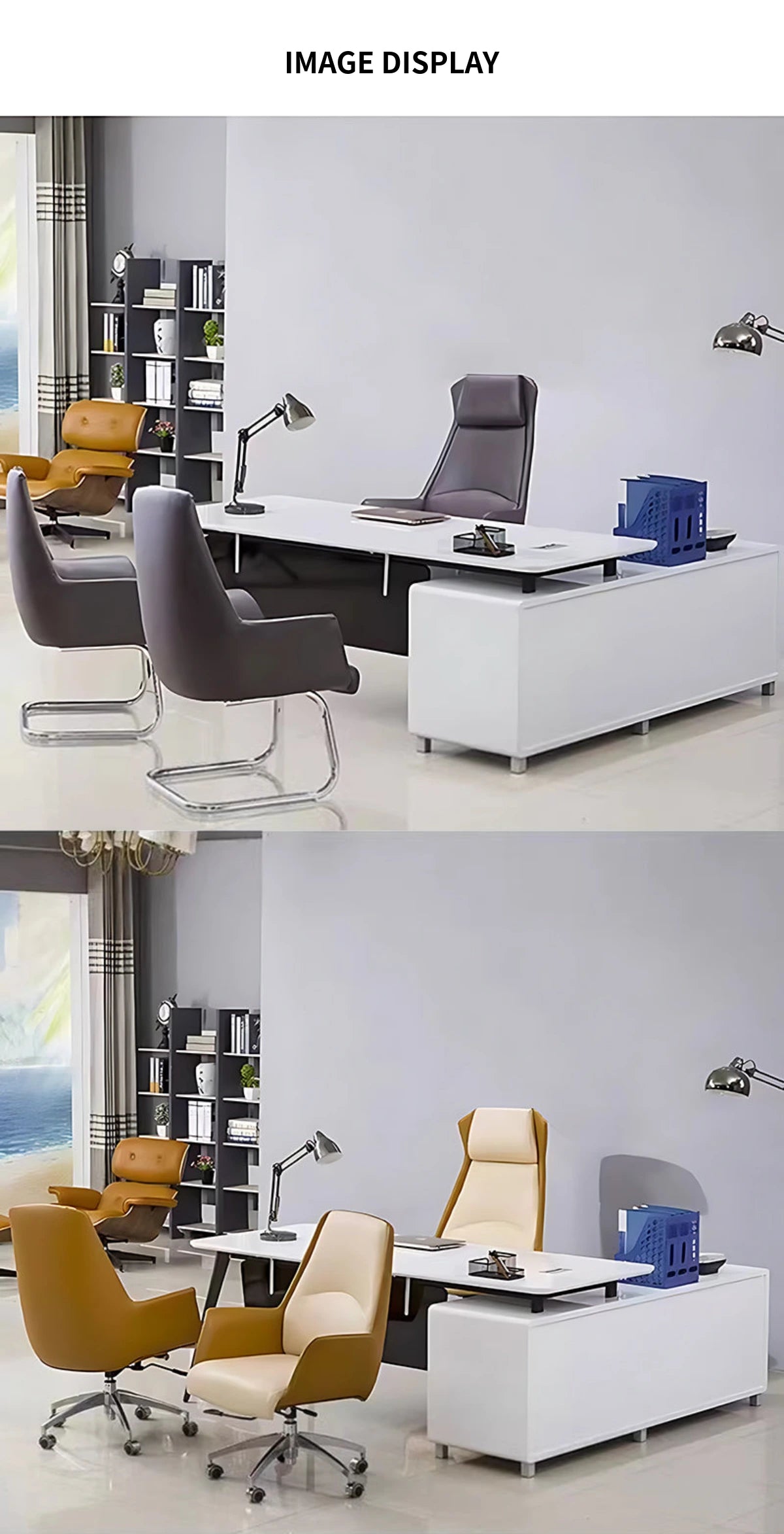 Ergonomic Office Chair with Lumbar Support, Portable & Swivel for Executive Office — Detail image 8