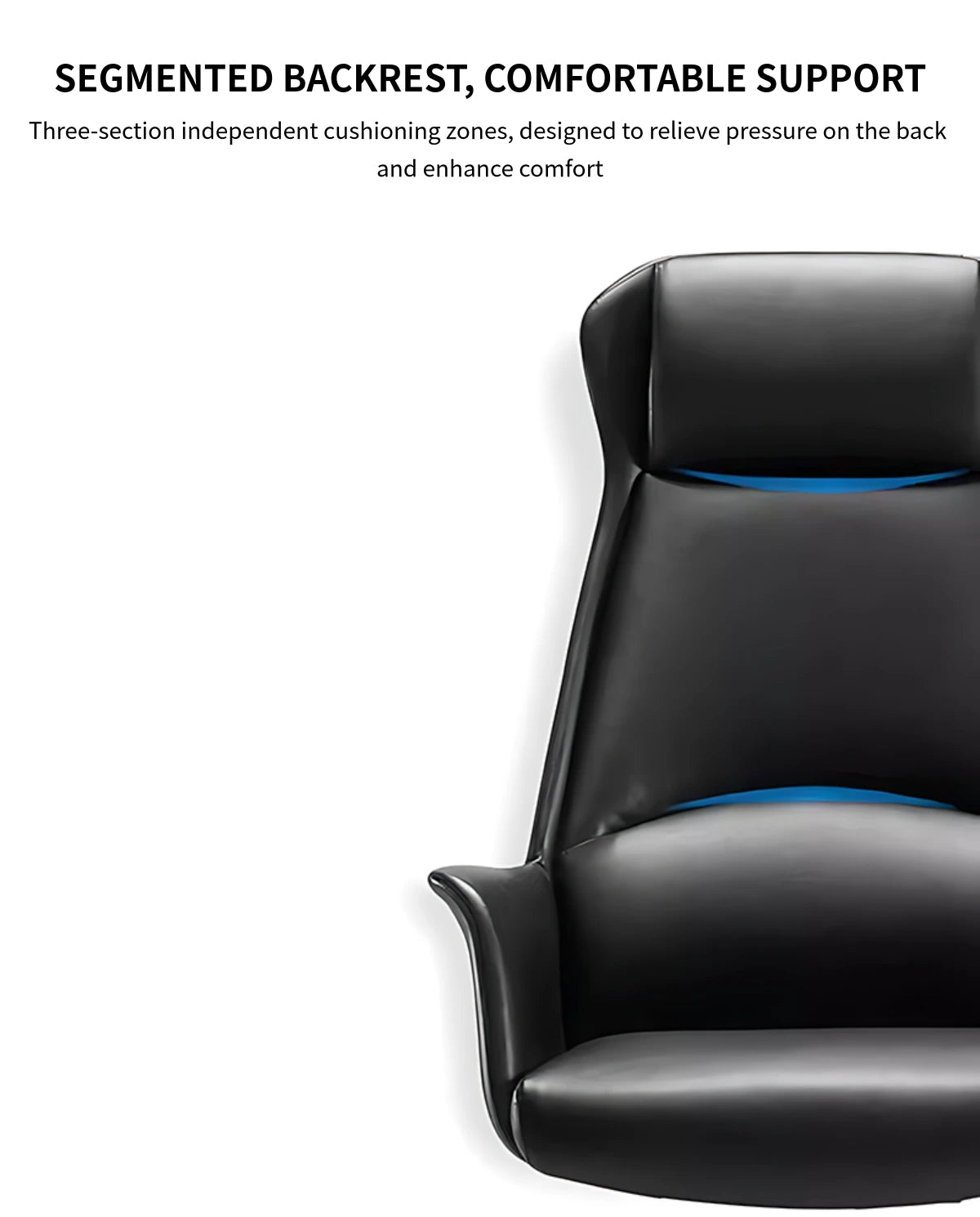 Ergonomic Office Chair with Reclining, Curved & Lumbar Support for Executive Office — Detail image 6