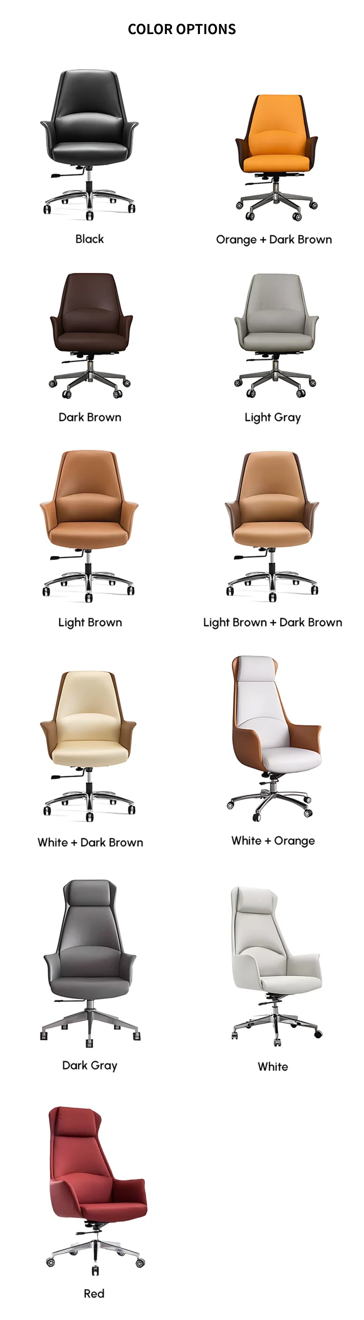 Ergonomic Office Chair with Reclining, Curved & Lumbar Support for Executive Office — Detail image 9