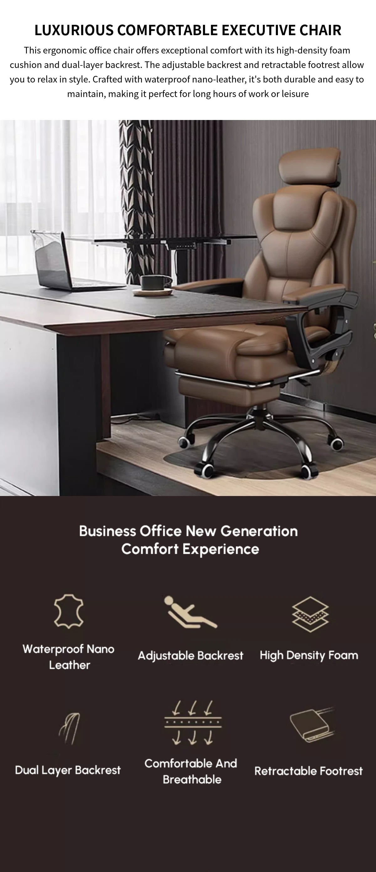 Mesh Ergonomic Office Chair with Curved, Breathable Mesh & Lumbar Support — Detail image 1