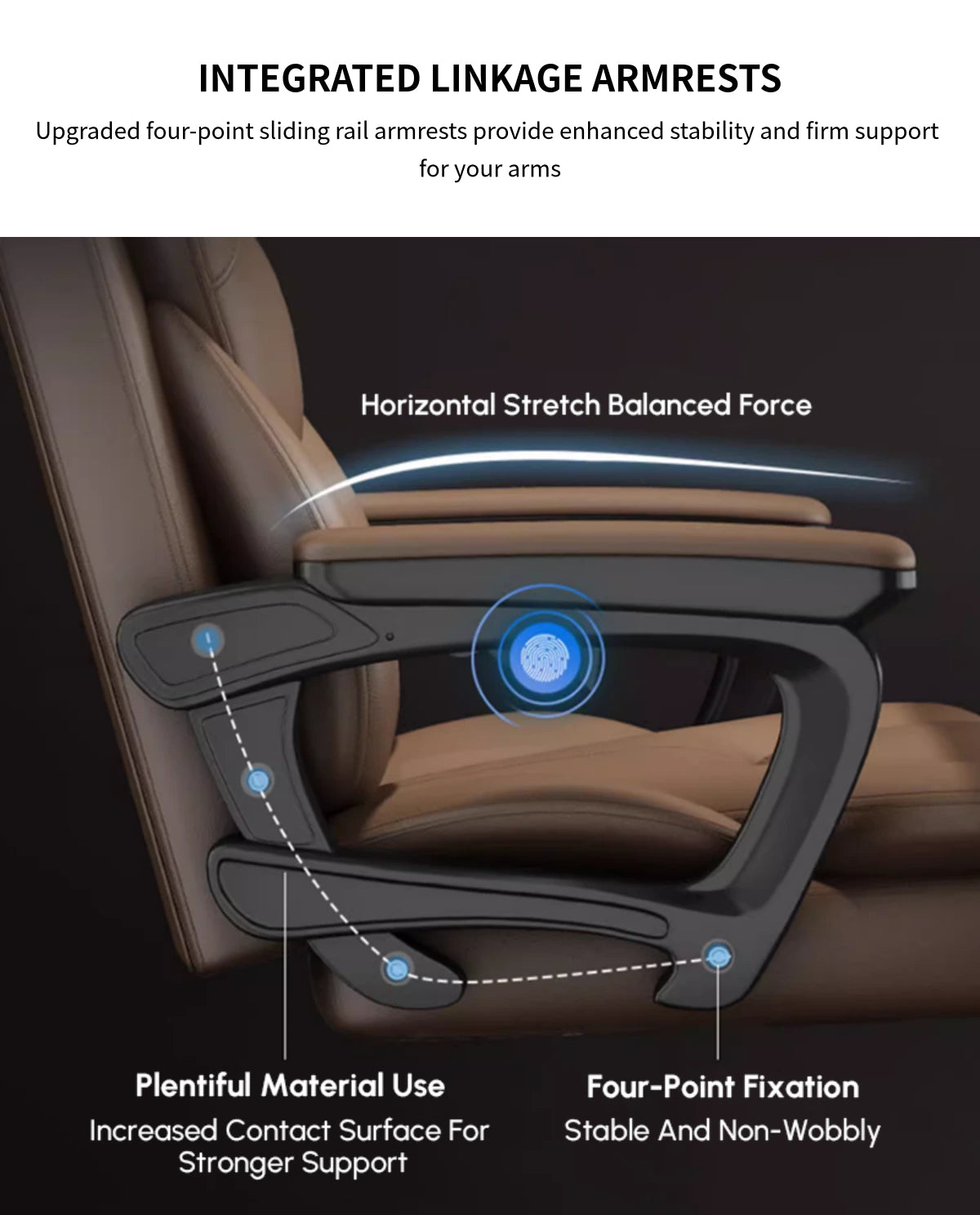 Mesh Ergonomic Office Chair with Curved, Breathable Mesh & Lumbar Support — Detail image 5