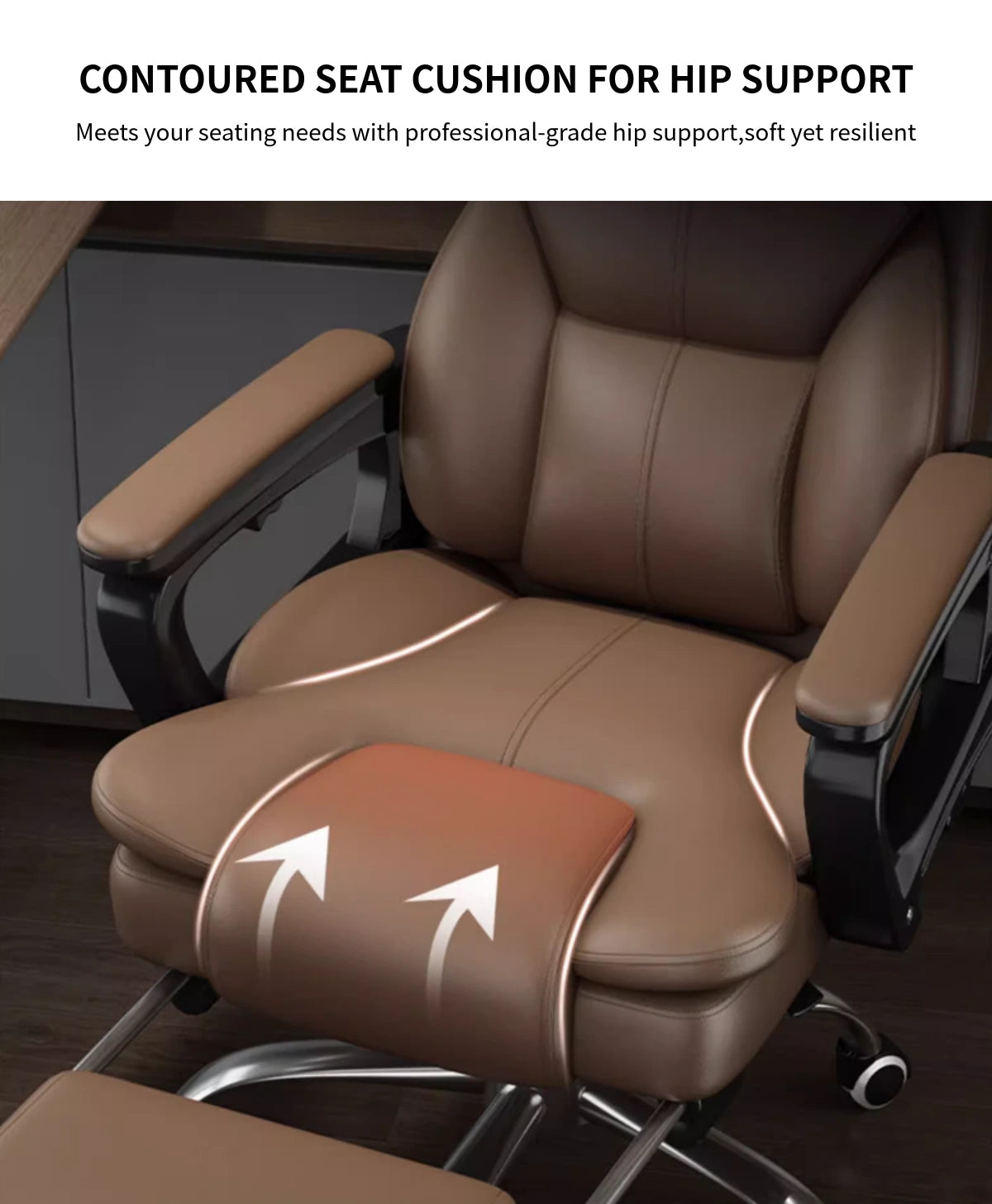 Mesh Ergonomic Office Chair with Curved, Breathable Mesh & Lumbar Support — Detail image 8