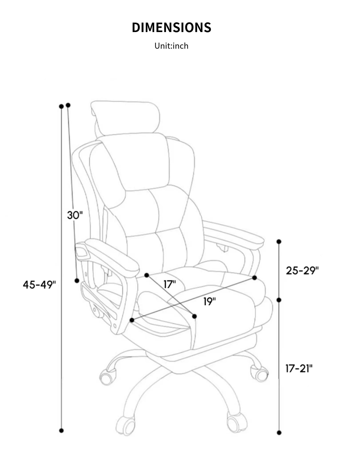 Mesh Ergonomic Office Chair with Curved, Breathable Mesh & Lumbar Support — Detail image 14