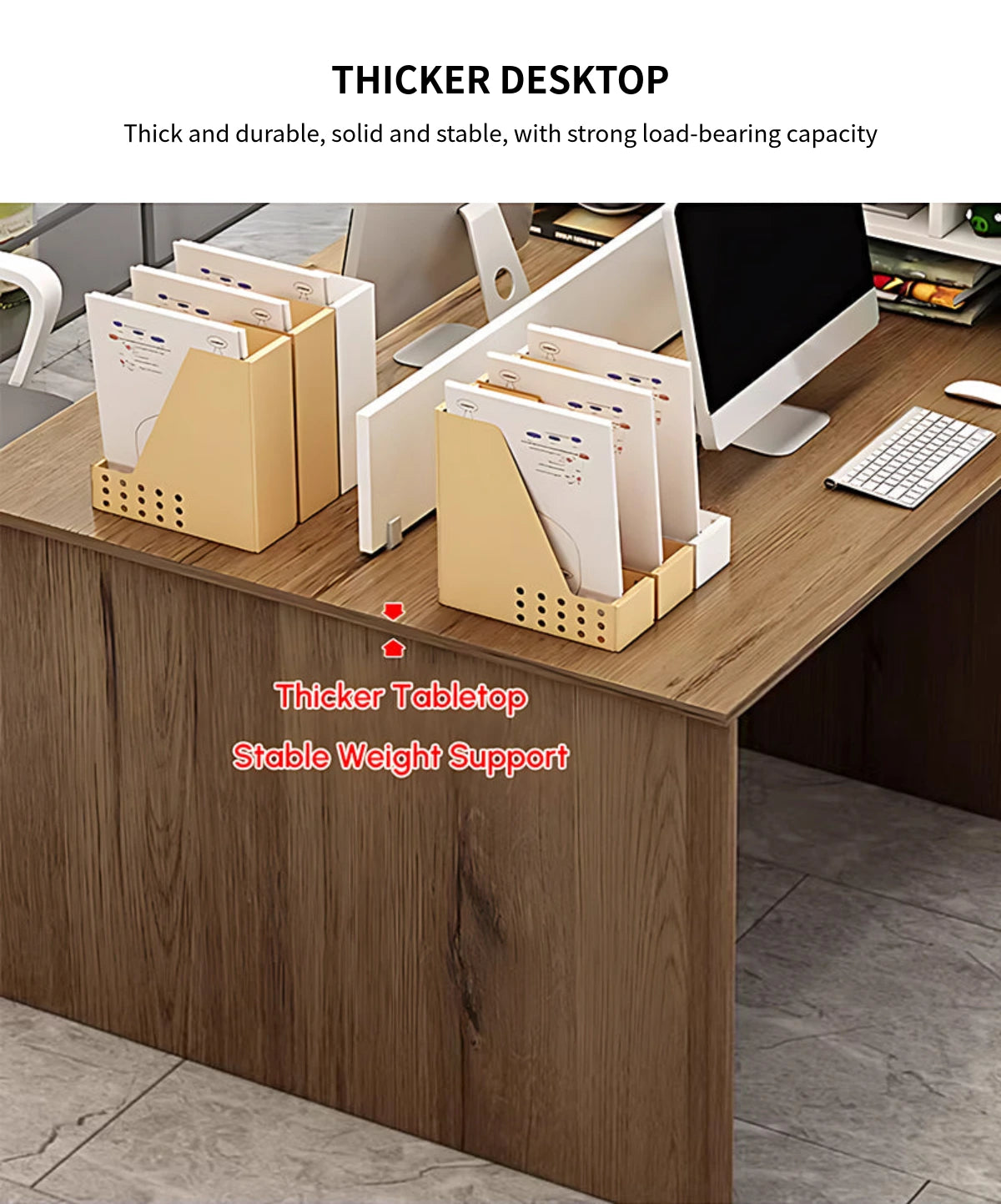 Modular Office Desk with Privacy Panel — Detail image 3