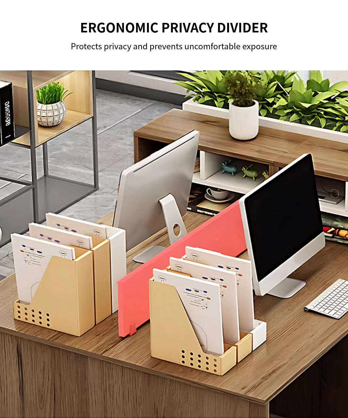 Modular Office Desk with Privacy Panel — Detail image 5