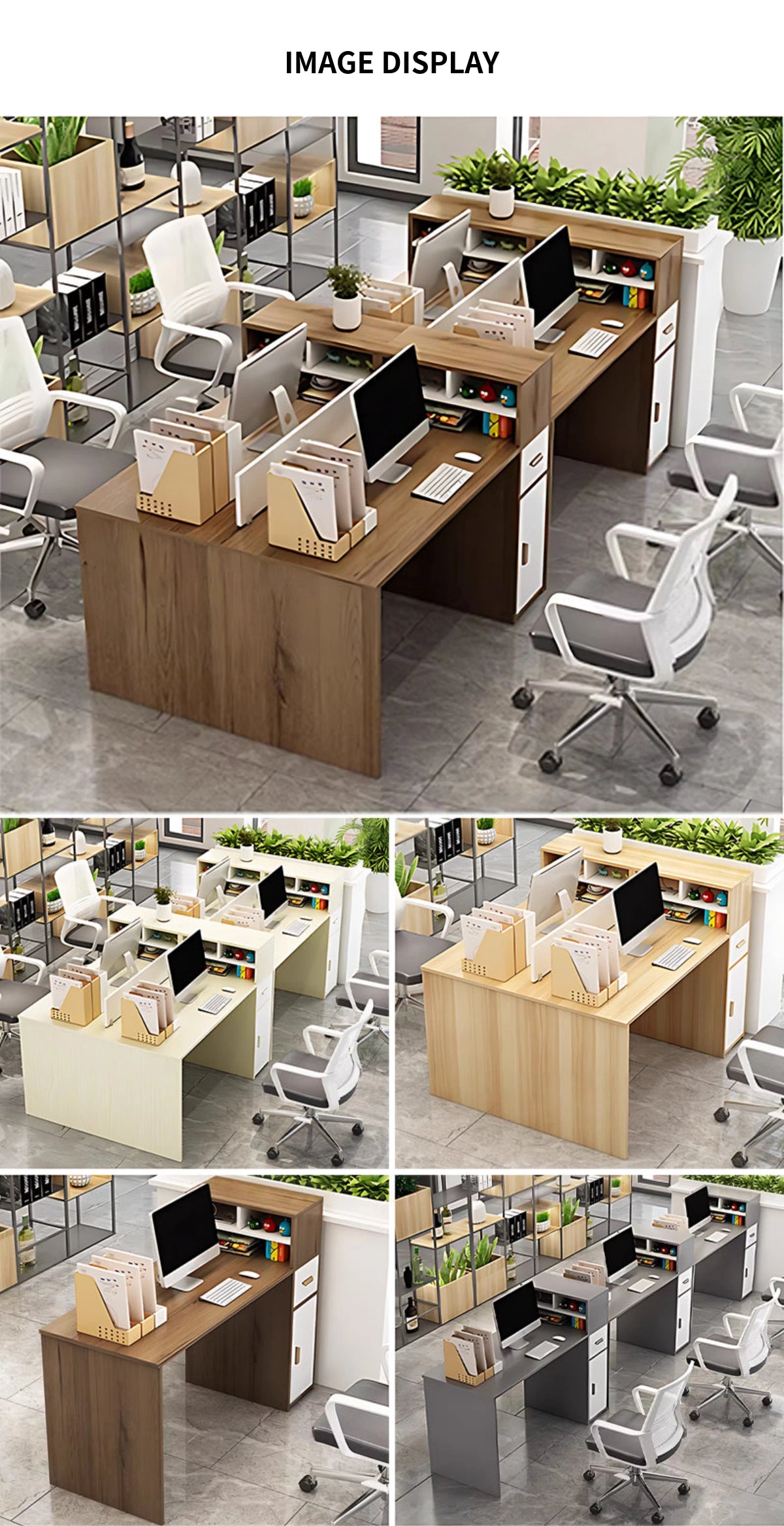Modular Office Desk with Privacy Panel — Detail image 7