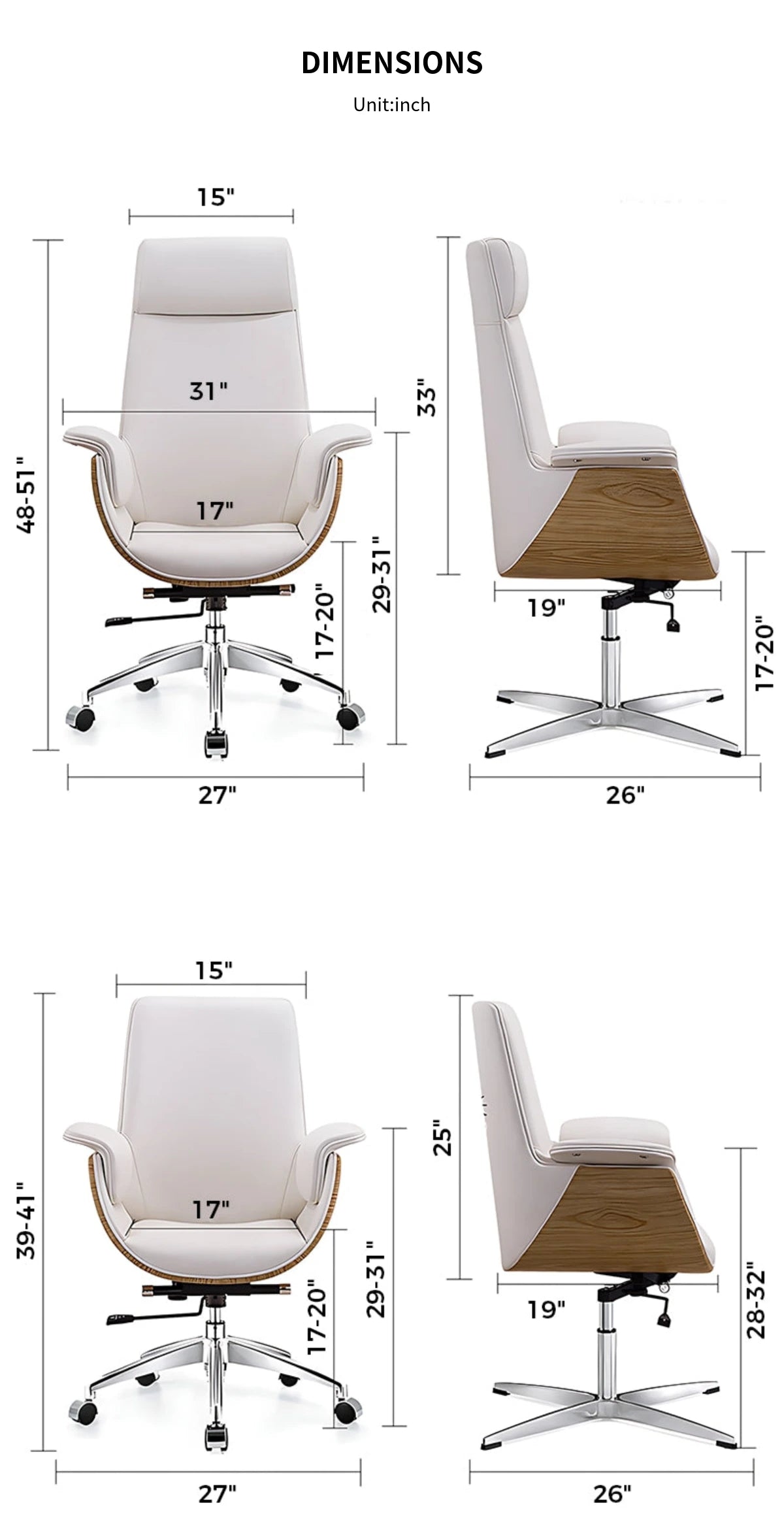 Executive Ergonomic Office Chair — Detail image 12