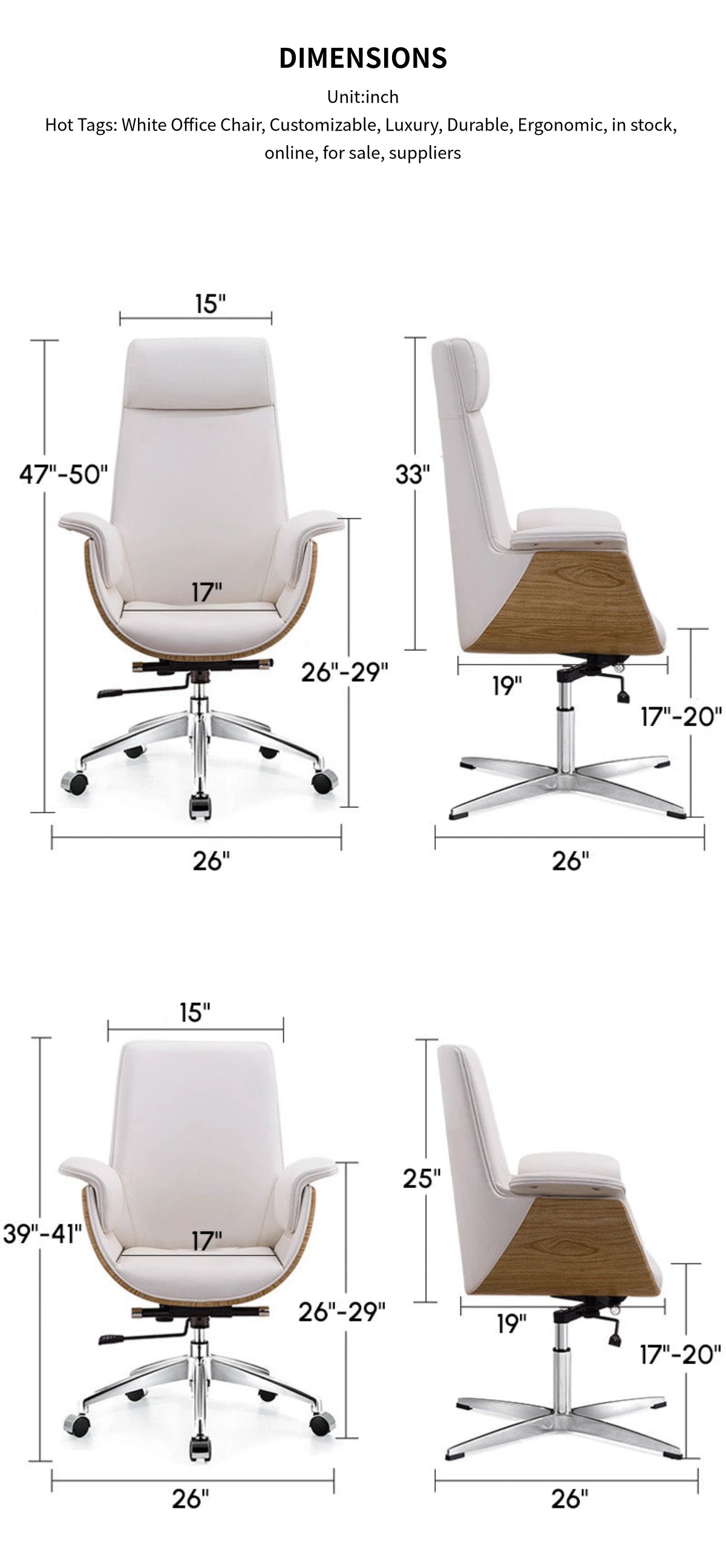 Executive Office Chair, Reclining — Detail image 7