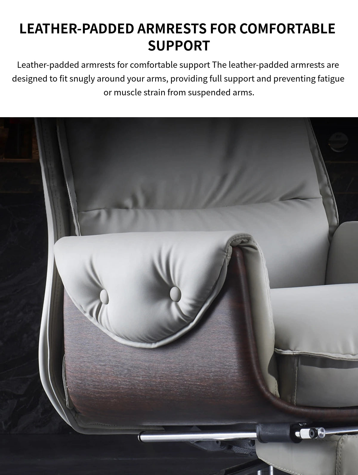 Nappa Leather Executive Office Chair — Detail image 5