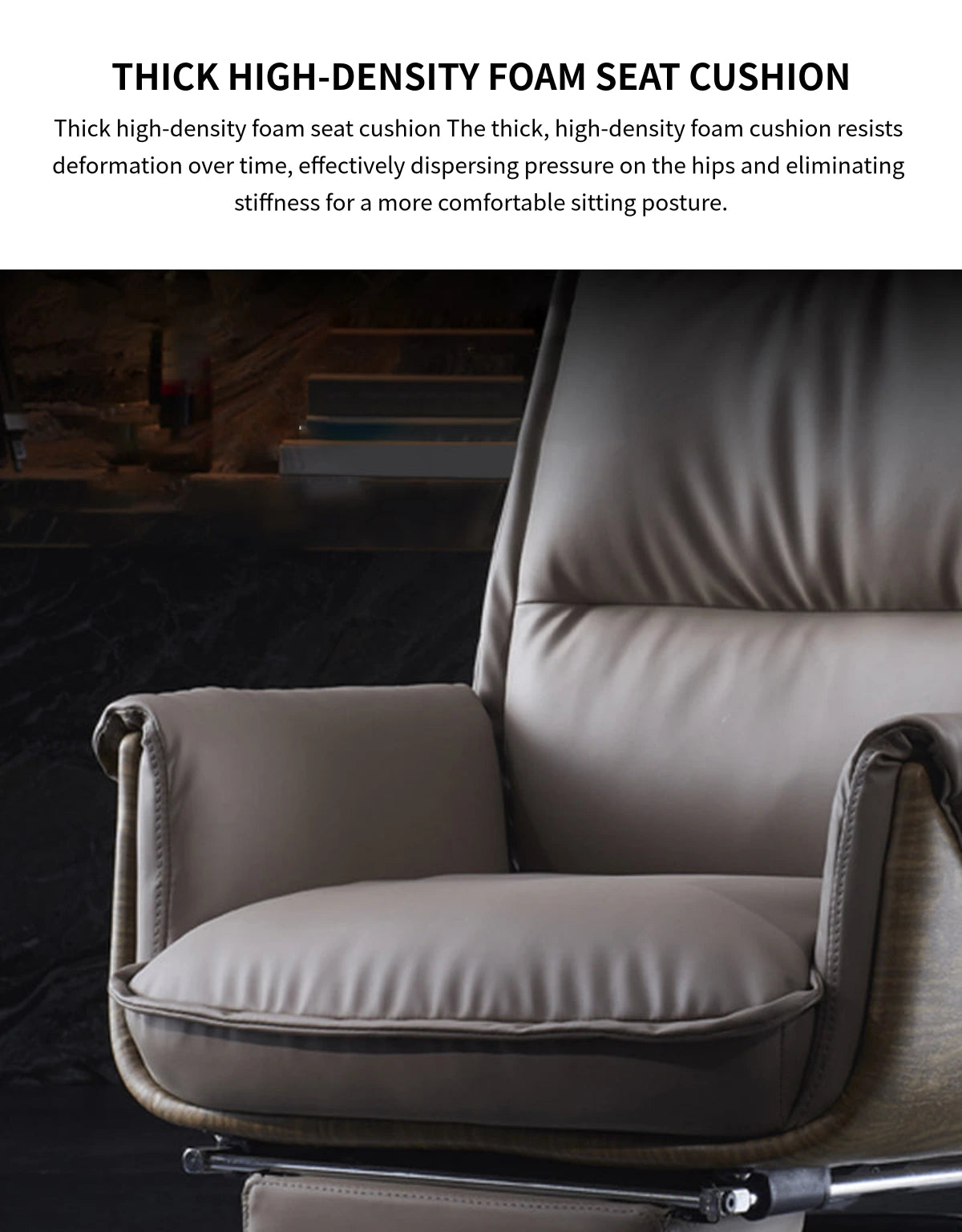 Nappa Leather Executive Office Chair — Detail image 6