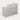 Retail Reception Desk 39-63 in Wide with Keyboard Tray, File Drawers & Transaction Counter - 47" L x 24" W x 38" H / White / Inside View - Left Side Higher