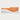 Curved Reception Desk 71-142 in Wide with Keyboard Tray, Lockable & LED Lighting for Salon - 142" L x 24" W x 39" H / Orange + White / Inside View - Left Side Higher