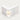 L-Shaped Reception Desk 51-87 in Wide with LED Lighting & Lumbar Support for Salon - 79" L x 43" W x 35" H / White + White / Right