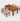 Modern Conference Table 63-71 in Wide (5.2-5.9 ft) with Solid Wood & File Drawers - 63" L x 31" W x 30" H / Walnut + Chairs*4