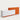 Modern Reception Desk 47-126 in Wide with Lumbar Support for Office Lobby - 47" L x 24" W x 39" H / Orange with White / Inside View - Left Side Higher
