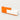 Salon Reception Desk 71-118 in Wide with Dual-Tone, Keyboard Tray & Lockable for Salon - 71" L x 24" W x 39" H / Matte Orange + White / Inside View - Right Side Higher