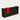 Modern Reception Desk 39-118 in Wide with Keyboard Tray & Lumbar Support for Office Lobby - 59" L x 24" W x 39" H / Black + Red