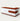 L-Shaped Reception Desk with Keyboard Tray & Lockable for Salon - 39" L × 39" W x 31" H / Cherry Red