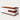 L-Shaped Reception Desk with Keyboard Tray & Lockable for Salon - 39" L × 39" W x 31" H / Cherry Red