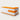 L-Shaped Reception Desk with Keyboard Tray & Lockable for Salon - 39" L × 39" W x 31" H / Orange