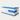 L-Shaped Reception Desk with Keyboard Tray & Lockable for Salon - 39" L × 39" W x 31" H / Blue
