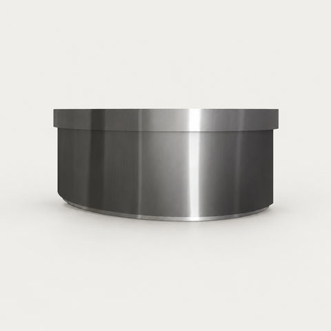 L-Shaped Reception Desk 39-118 in Wide with Lockable, Stainless Steel & File Drawers - 71" L x 24" W x 39" H / Black