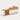 Retail Reception Desk 39-118 in Wide with Keyboard Tray, Lockable & File Drawers - 39" L x 24" W x 30" H / White + Teak / Inside View - Left Side Higher