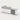 Retail Reception Desk 39-118 in Wide with Keyboard Tray, Lockable & File Drawers - 47" L x 24" W x 30" H / White + Gray Stone Pattern / Inside View - Right Side Higher