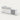 Retail Reception Desk 39-118 in Wide with Keyboard Tray, Lockable & File Drawers - 39" L x 24" W x 30" H / White + Light Gray / Inside View - Right Side Higher