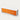 Rectangular Reception Desk 47-94 in Wide with File Drawers, Keyboard Tray & Lockable - 47" L x 24" W x 31" H / Orange