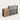 Salon Reception Desk 71-94 in Wide with Cable Management, Lockable & Lumbar Support - 71" L x 24" W x 41" H / Black Textured + Natural