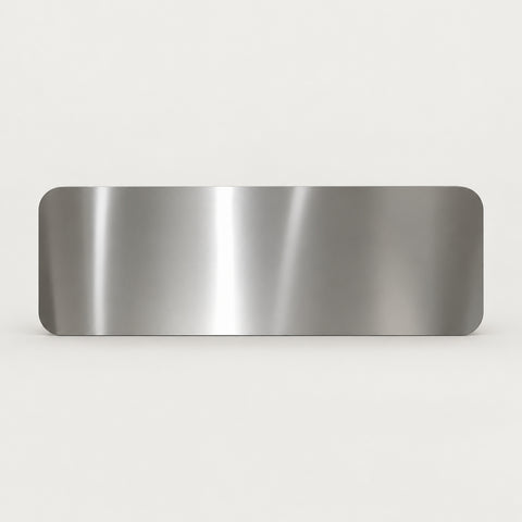 Salon Reception Desk 39-71 in Wide with Keyboard Tray, Stainless Steel & Lockable - 59" L x 24" W x 39" H / Silver