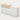 Salon Reception Desk 39-157 in Wide with Keyboard Tray, Lockable & File Drawers for Salon - 39" L x 24" W x 39" H / White + Maple / Left