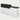 Salon Reception Desk 39-157 in Wide with Keyboard Tray, Lockable & File Drawers for Salon - 94" L x 24" W x 39" H / White + Black / Left